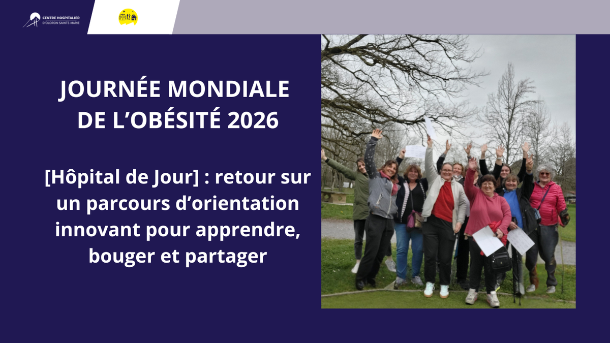 [Hôpital de Jour] - Journée mondiale de l’obésité 2026 : un parcours d’orientation innovant pour apprendre, bouger et partager